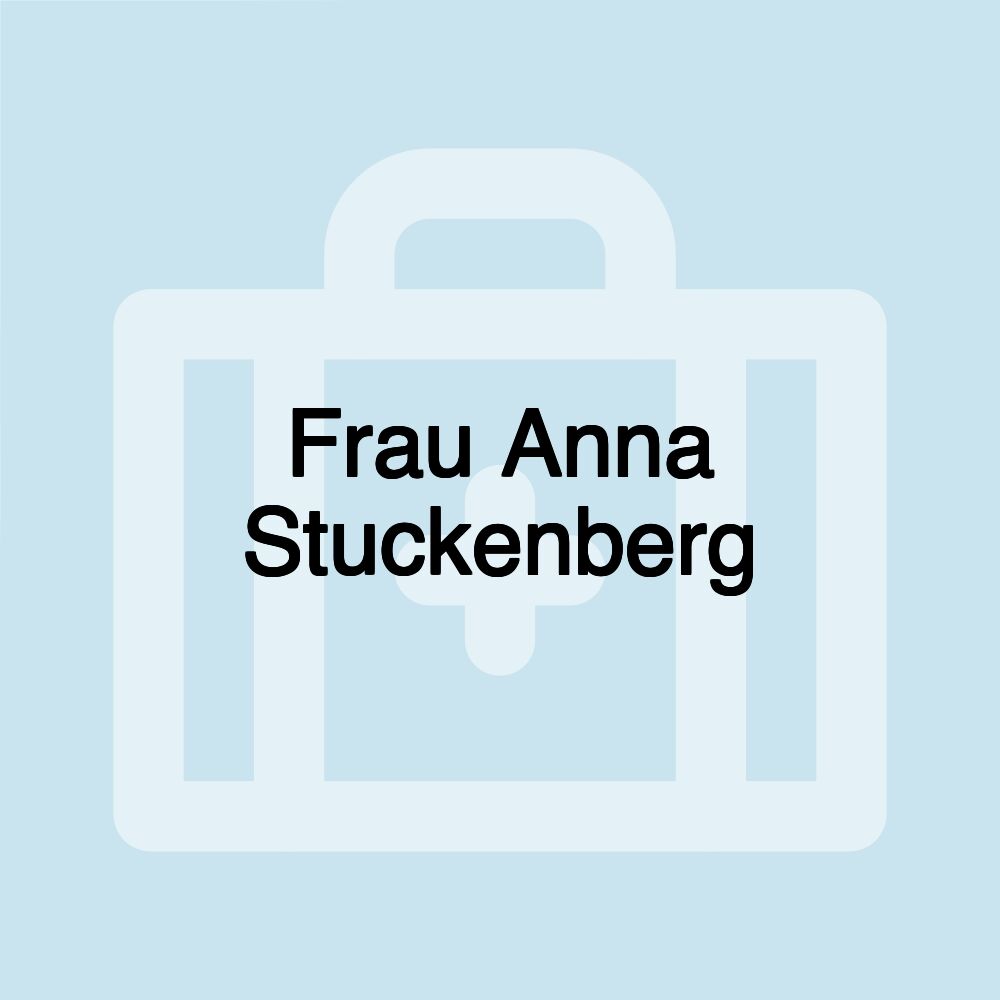 Frau Anna Stuckenberg