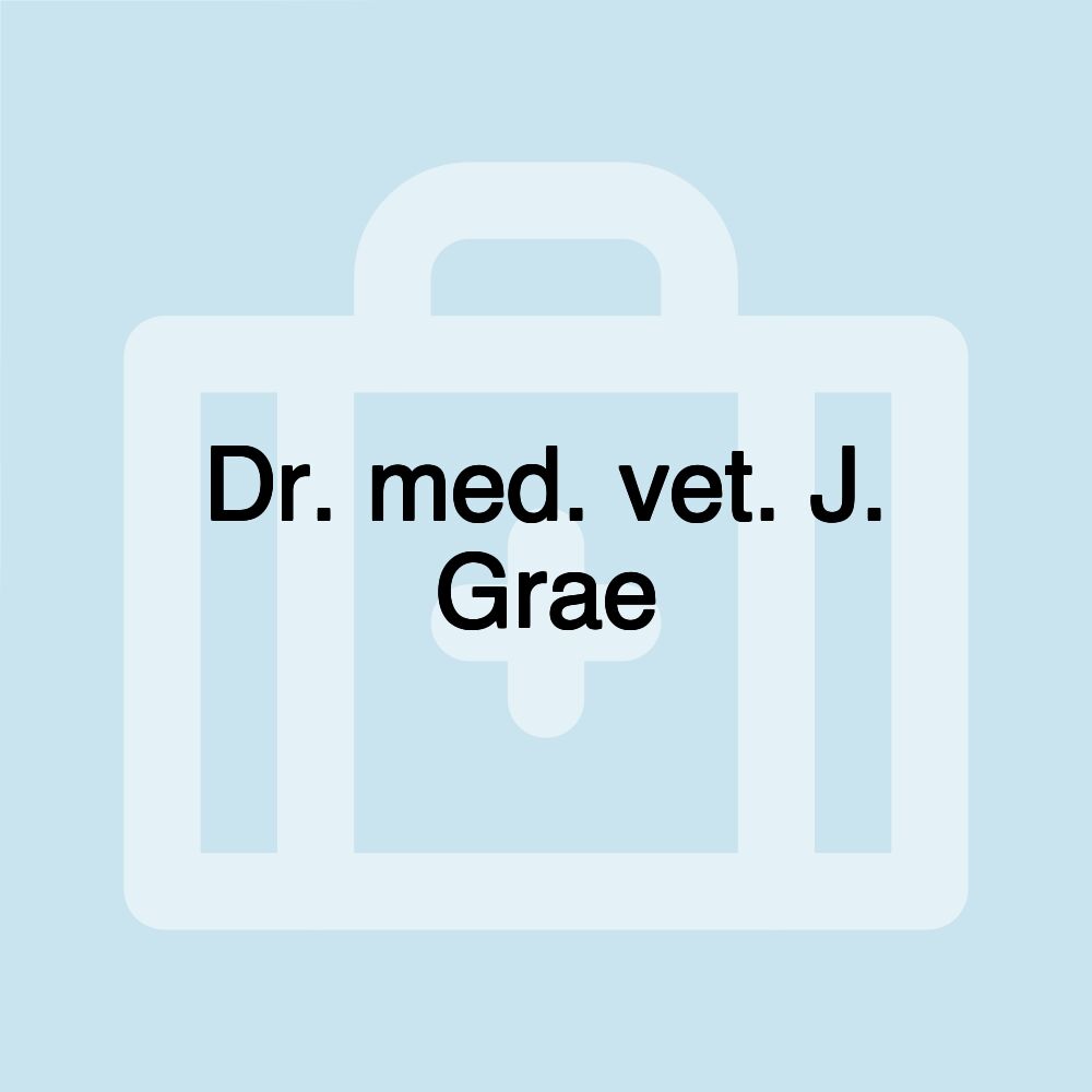 Dr. med. vet. J. Grae