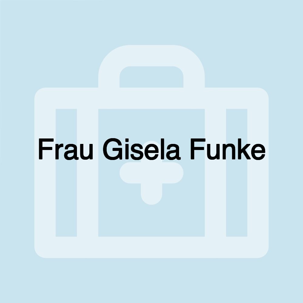 Frau Gisela Funke