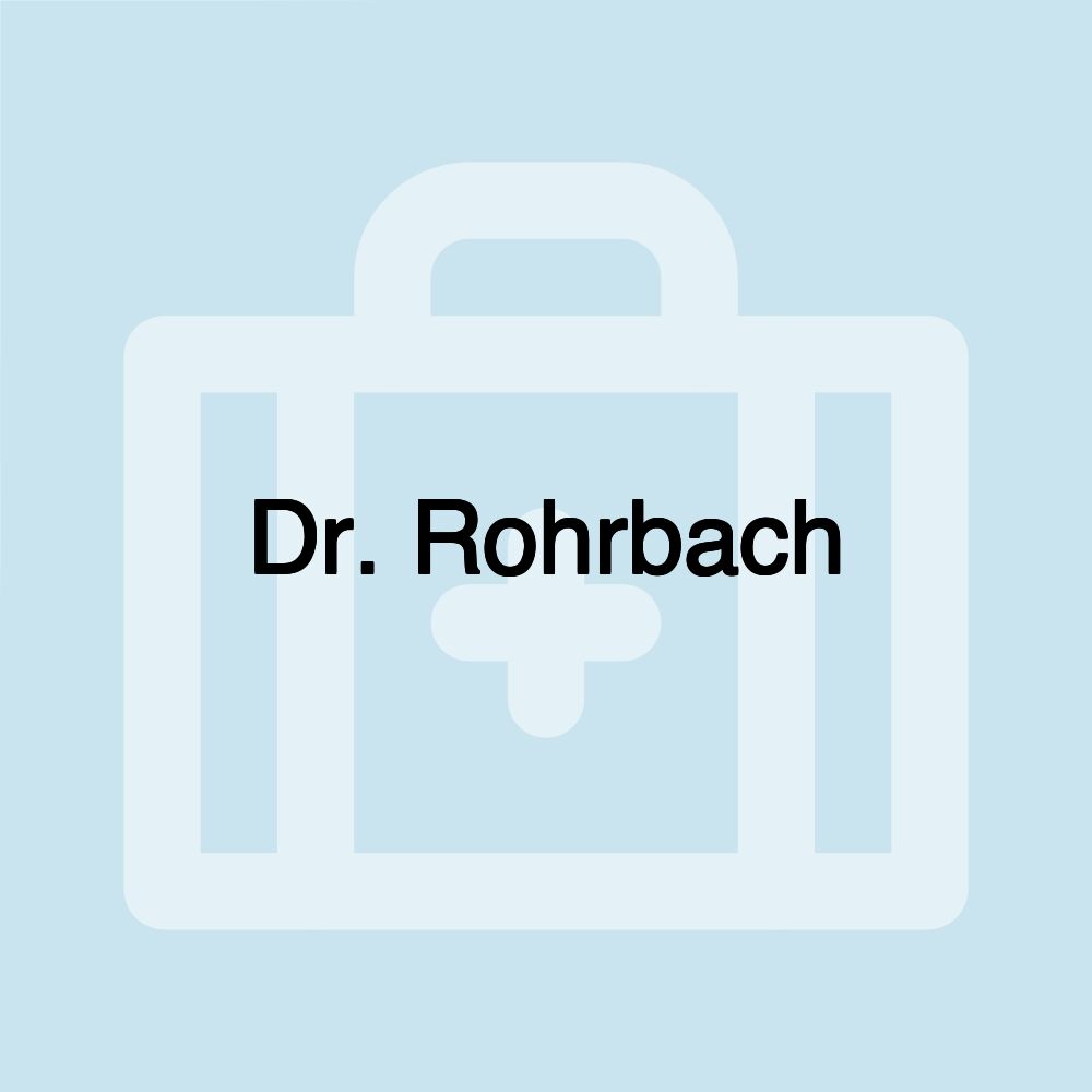 Dr. Rohrbach