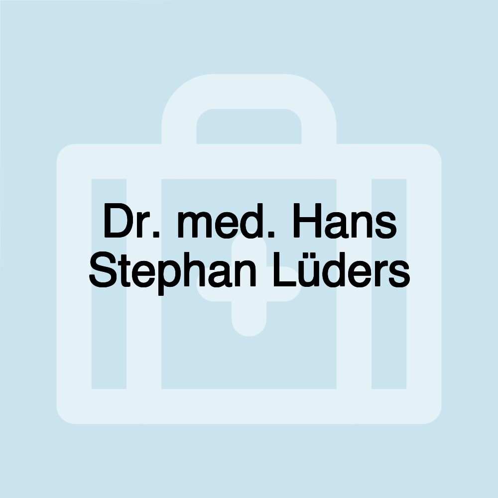 Dr. med. Hans Stephan Lüders