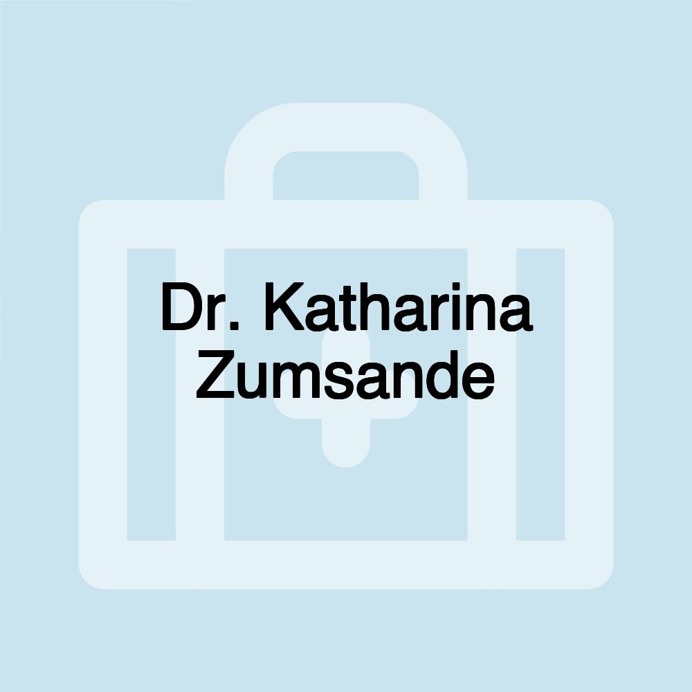 Dr. Katharina Zumsande