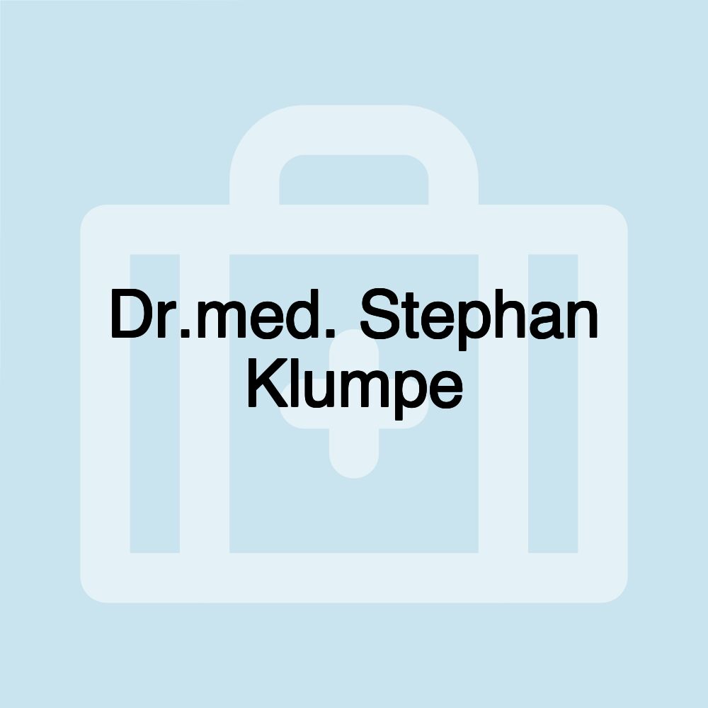 Dr.med. Stephan Klumpe