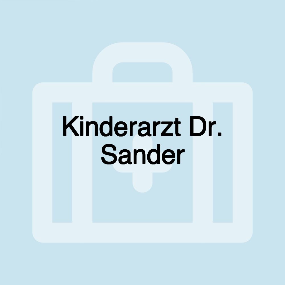 Kinderarzt Dr. Sander