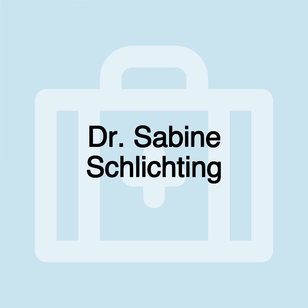 Dr. Sabine Schlichting