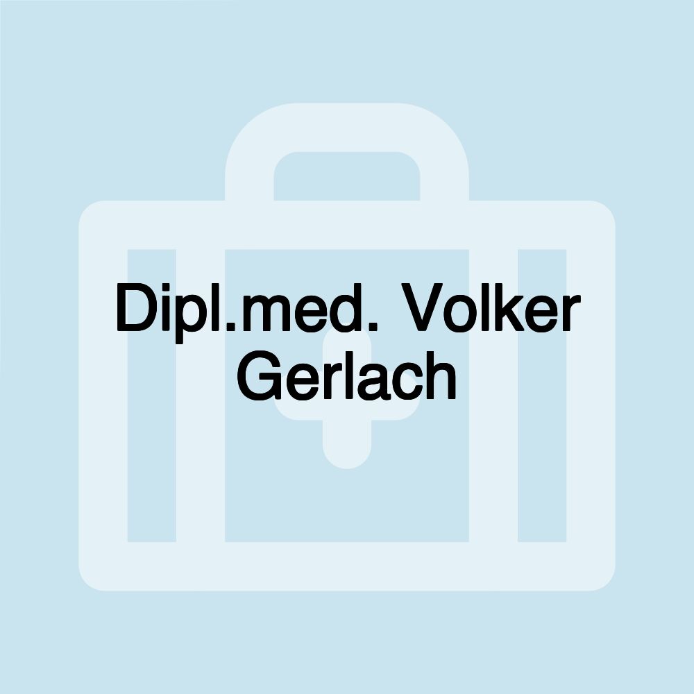 Dipl.med. Volker Gerlach