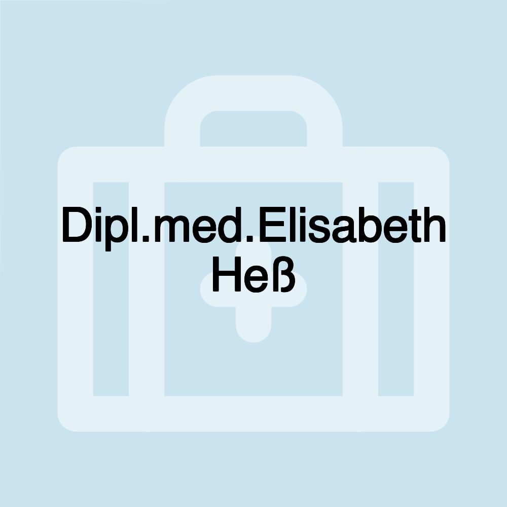 Dipl.med.Elisabeth Heß