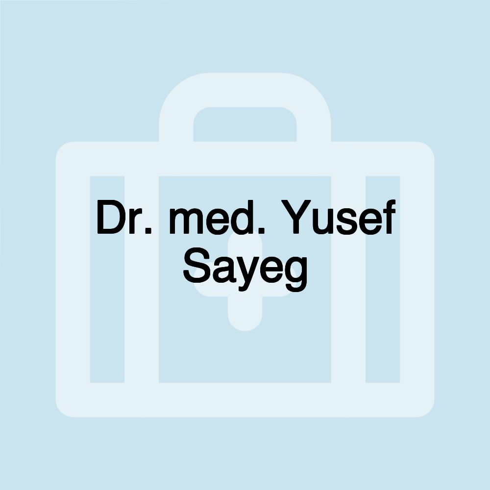 Dr. med. Yusef Sayeg