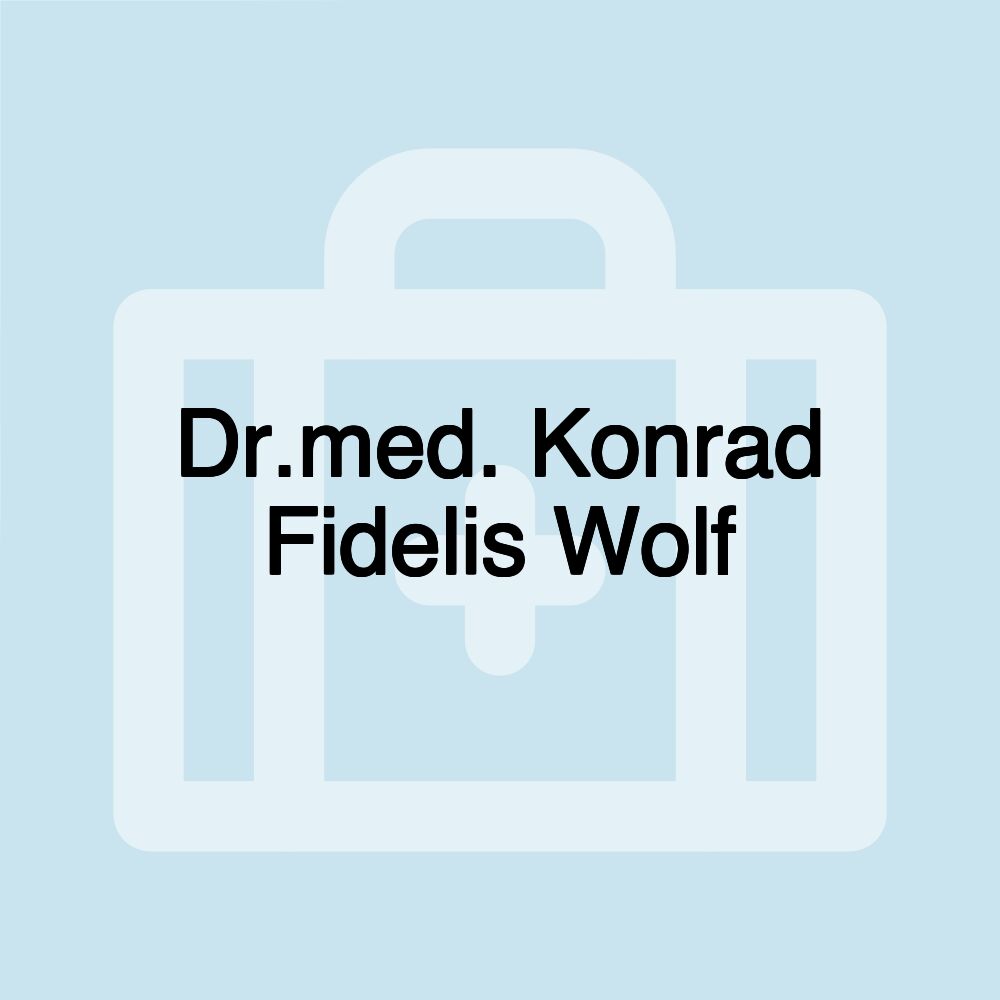 Dr.med. Konrad Fidelis Wolf