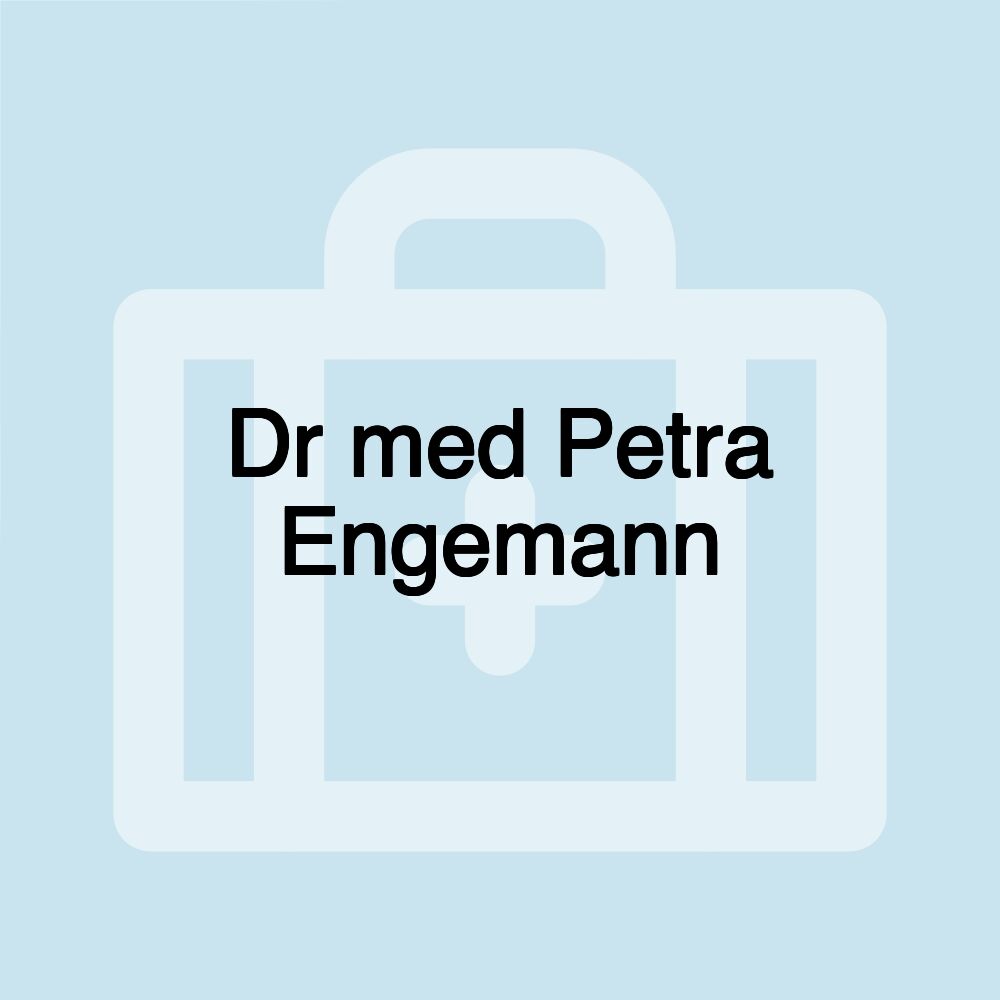 Dr med Petra Engemann