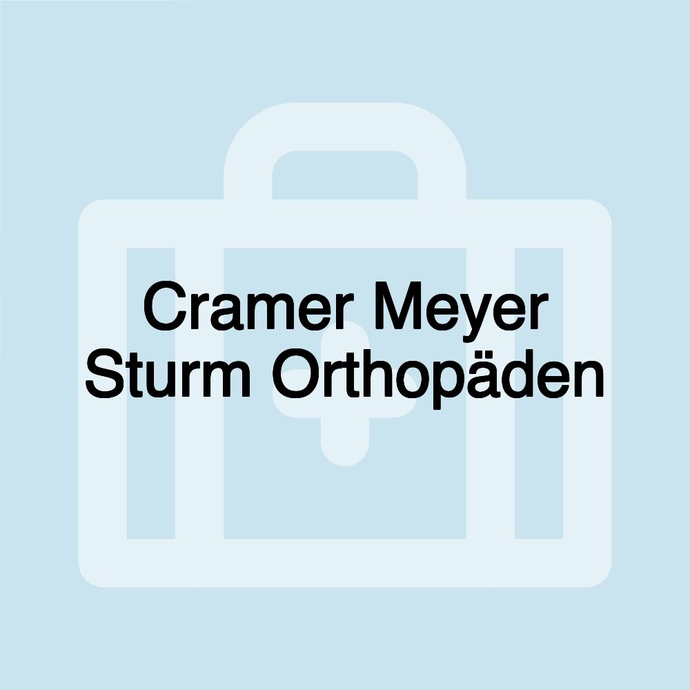 Cramer Meyer Sturm Orthopäden