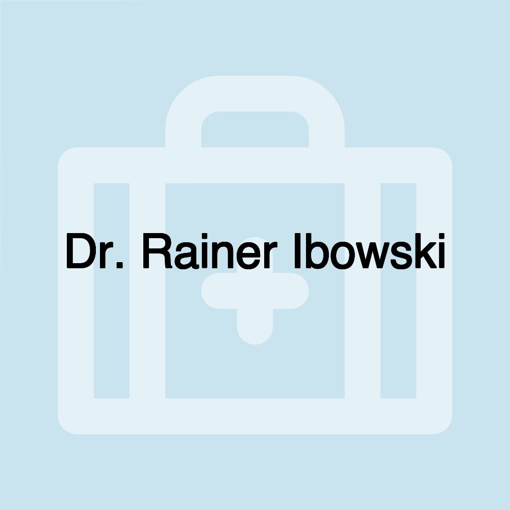 Dr. Rainer Ibowski