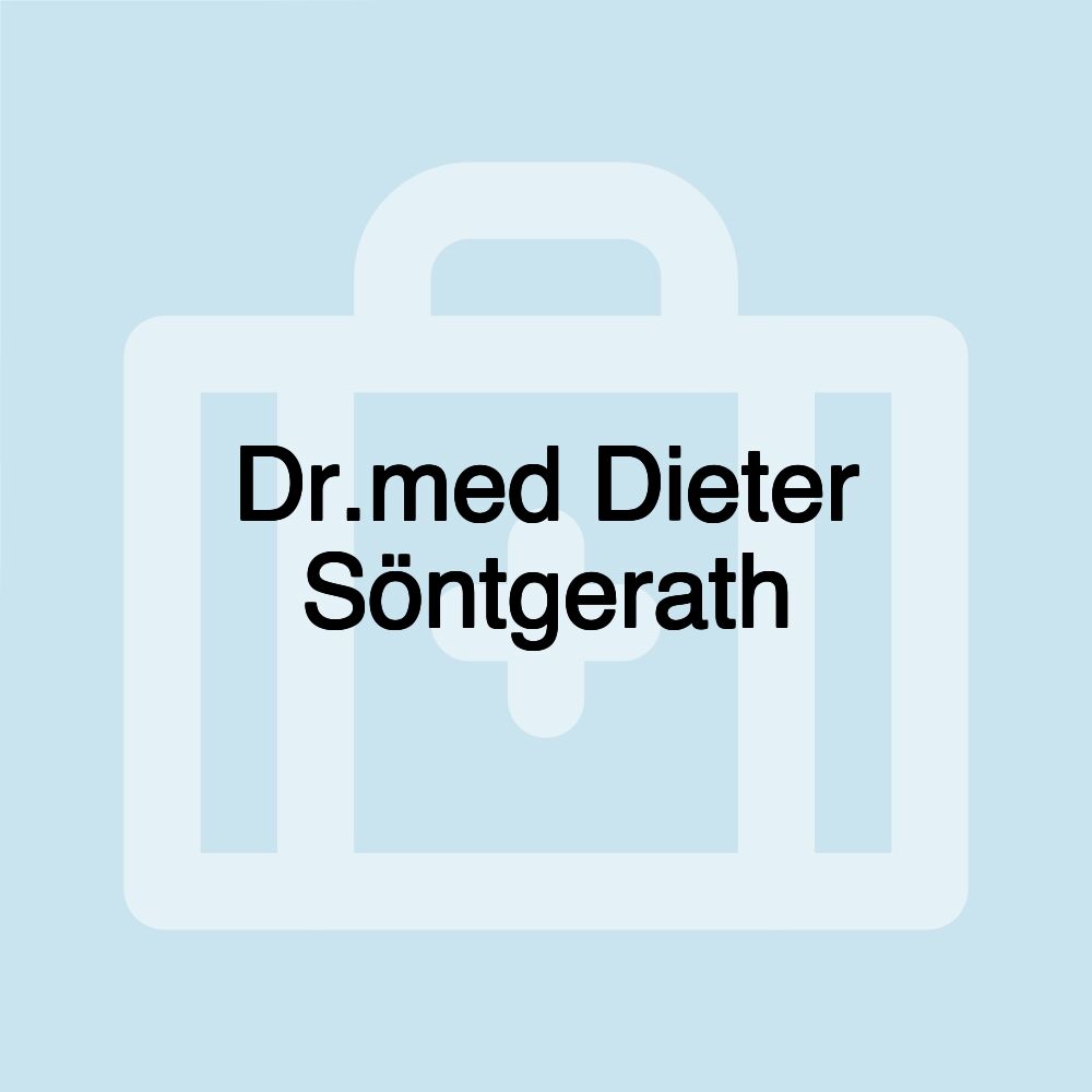 Dr.med Dieter Söntgerath