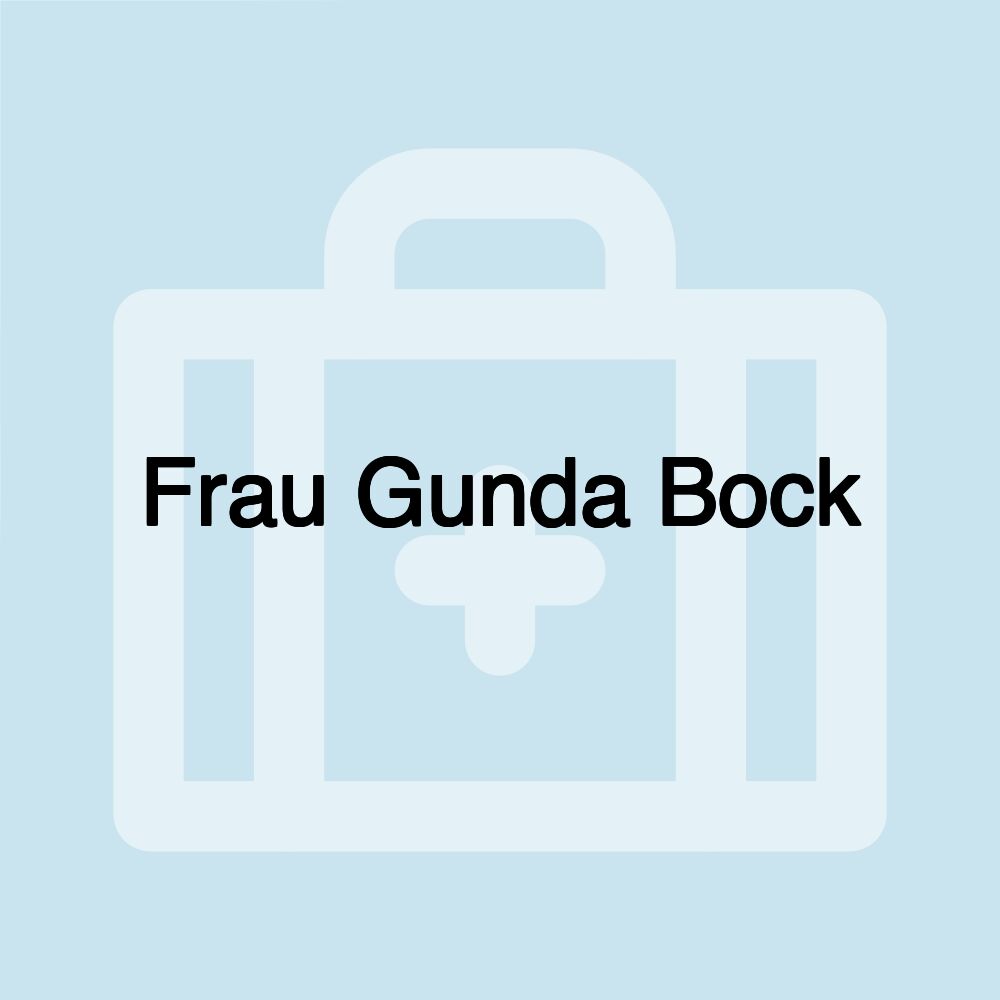 Frau Gunda Bock