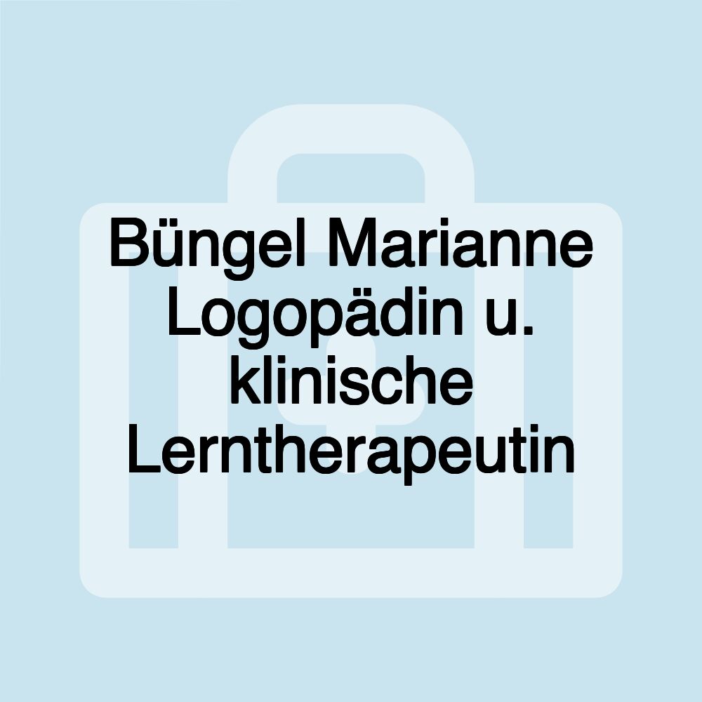 Büngel Marianne Logopädin u. klinische Lerntherapeutin