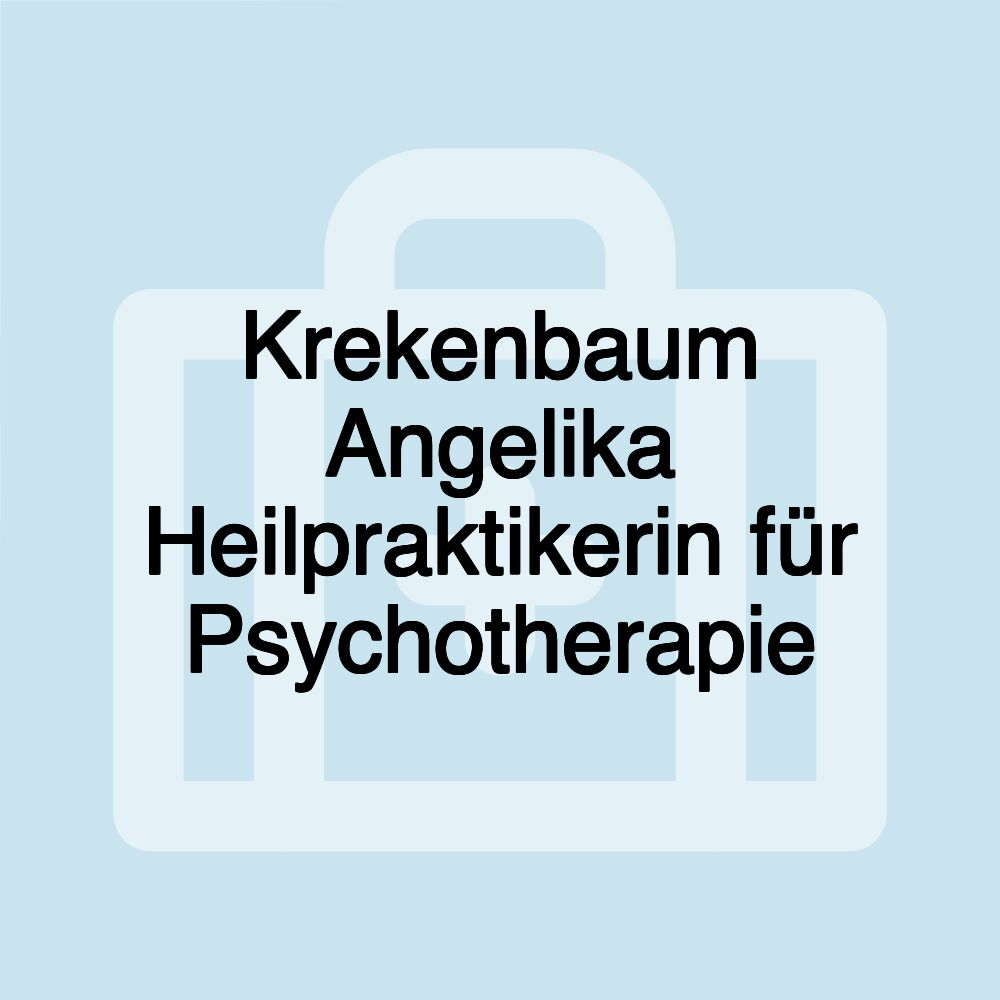 Krekenbaum Angelika Heilpraktikerin für Psychotherapie