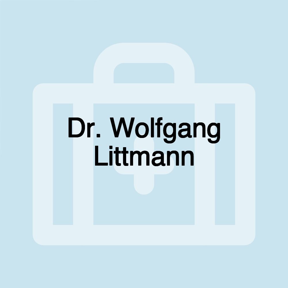 Dr. Wolfgang Littmann