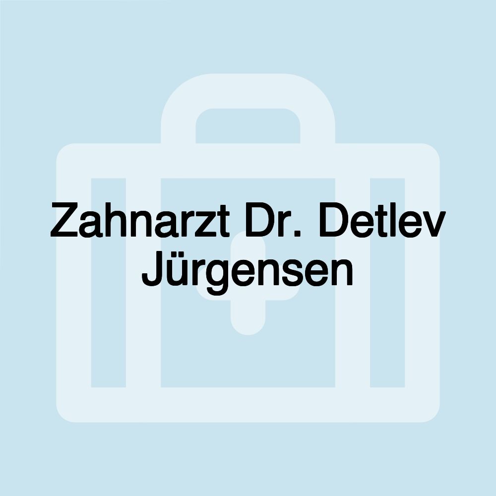 Zahnarzt Dr. Detlev Jürgensen