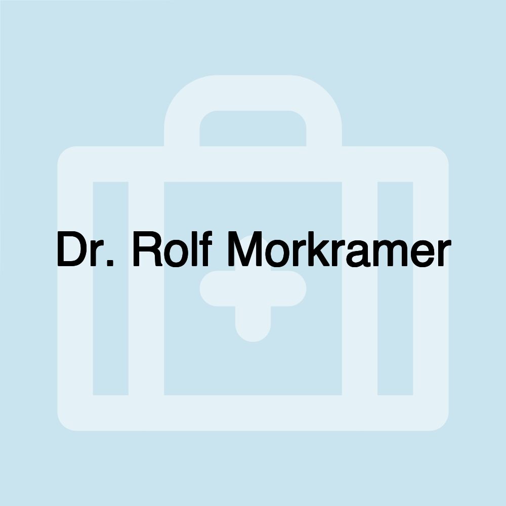 Dr. Rolf Morkramer