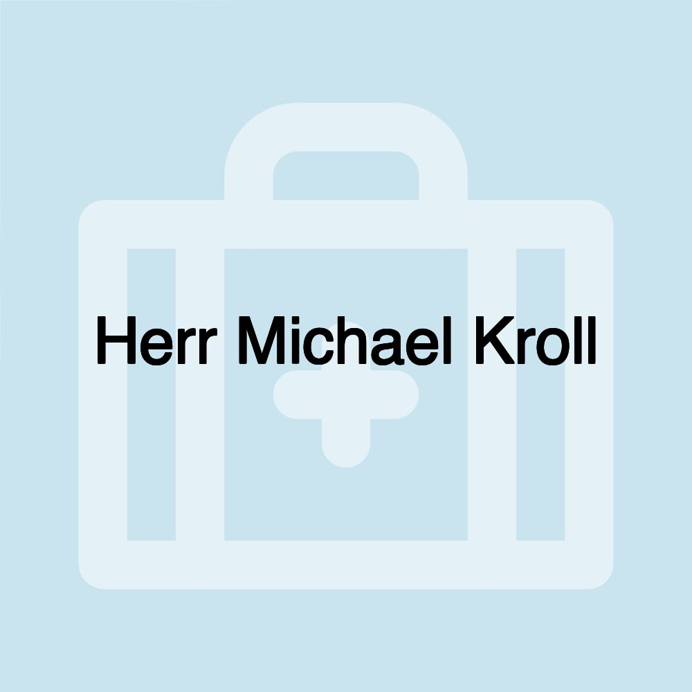 Herr Michael Kroll