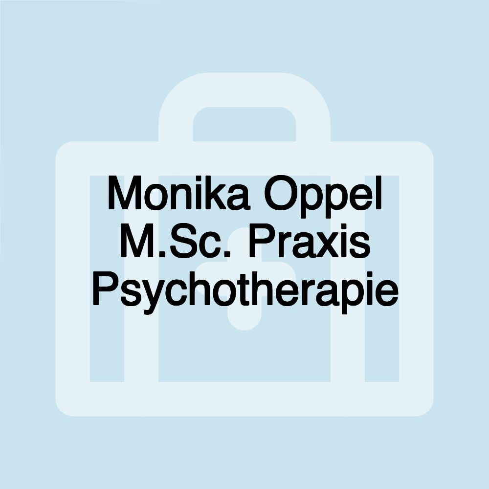 Monika Oppel M.Sc. Praxis Psychotherapie