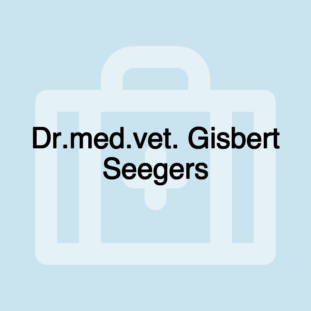 Dr.med.vet. Gisbert Seegers