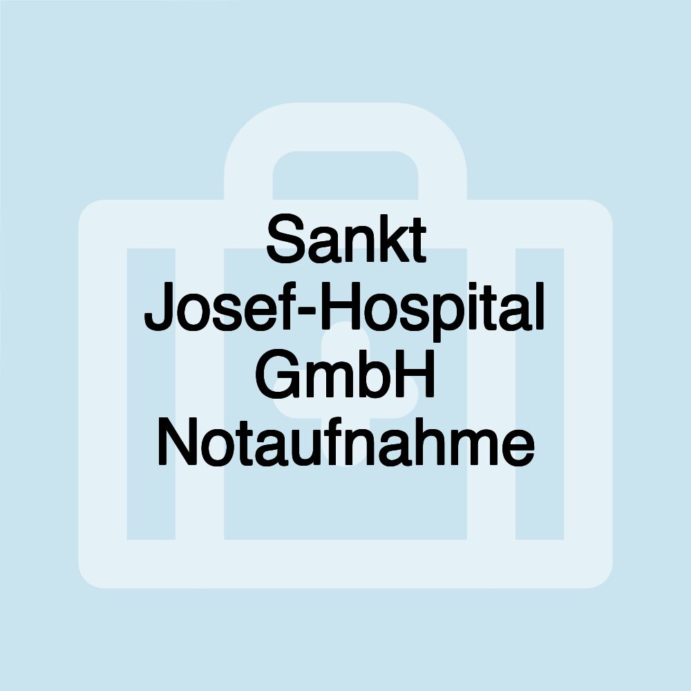 Sankt Josef-Hospital GmbH Notaufnahme