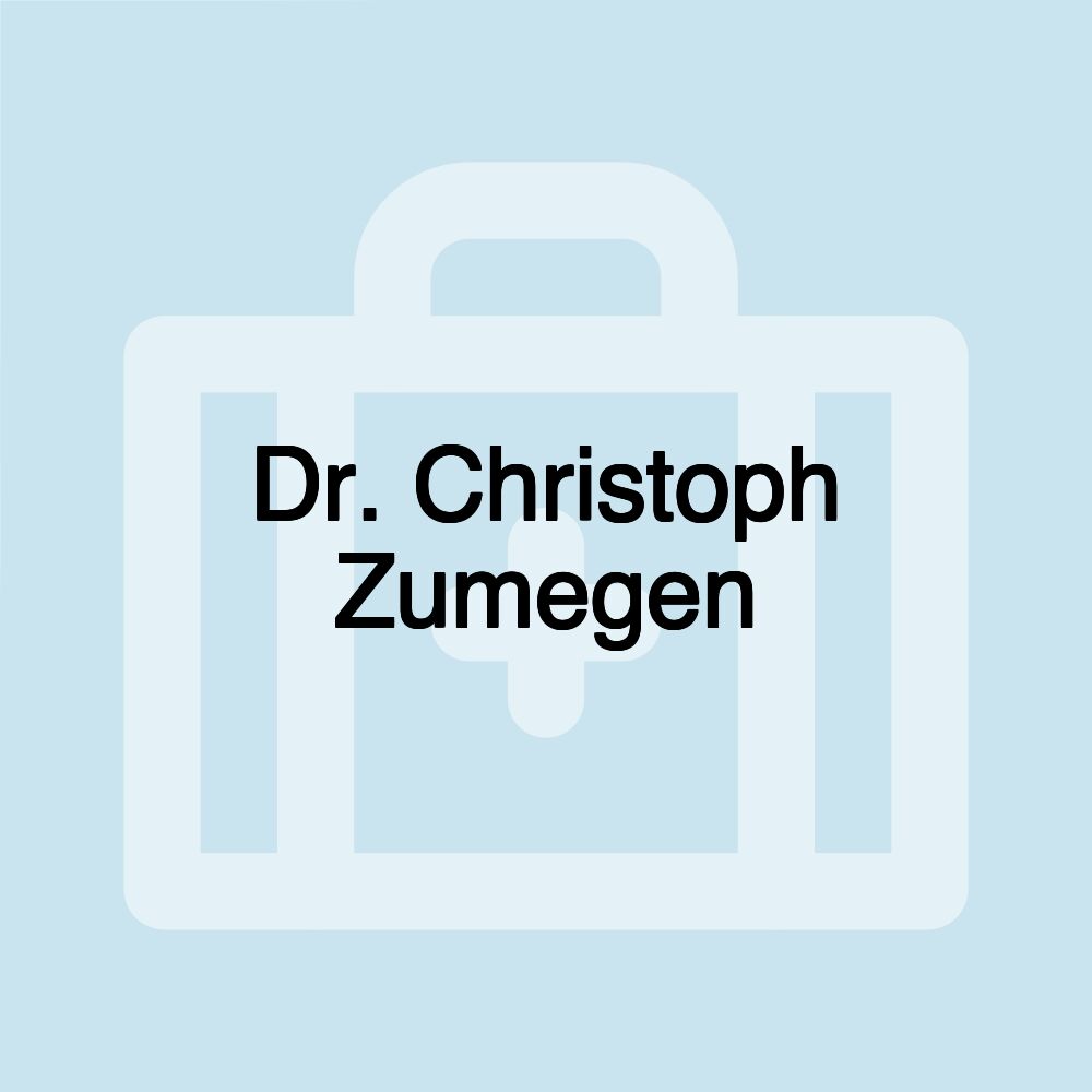 Dr. Christoph Zumegen