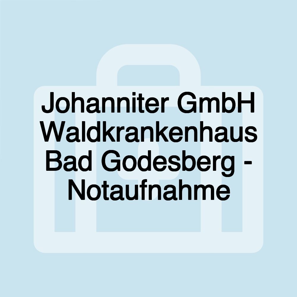 Johanniter GmbH Waldkrankenhaus Bad Godesberg - Notaufnahme