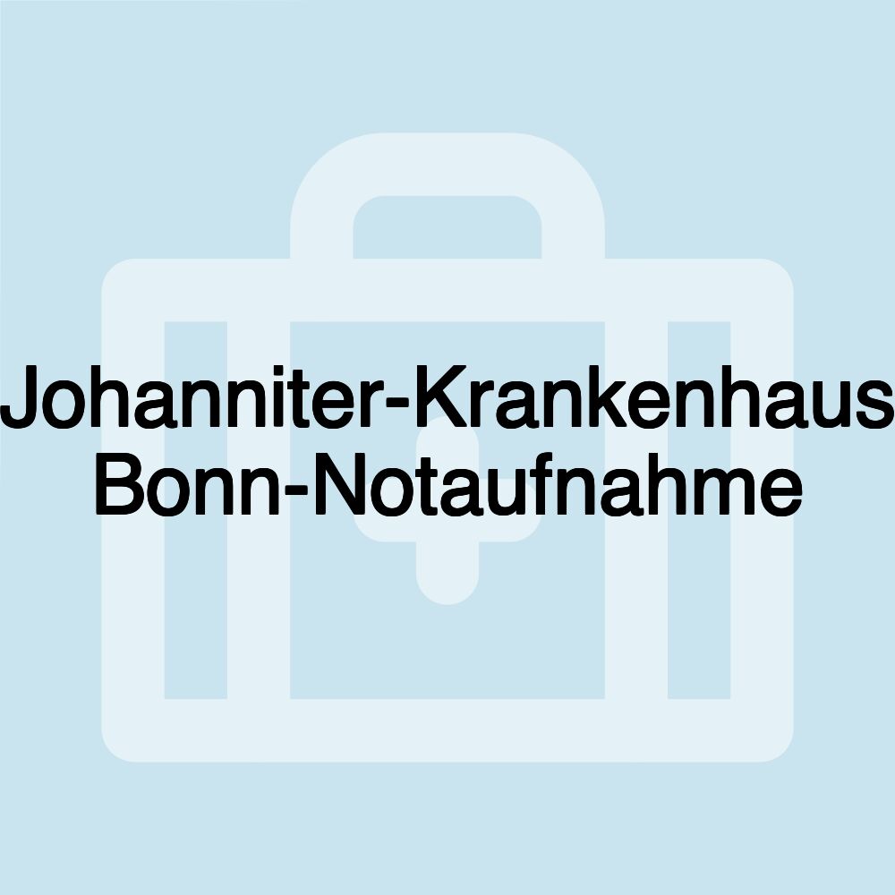 Johanniter-Krankenhaus Bonn-Notaufnahme