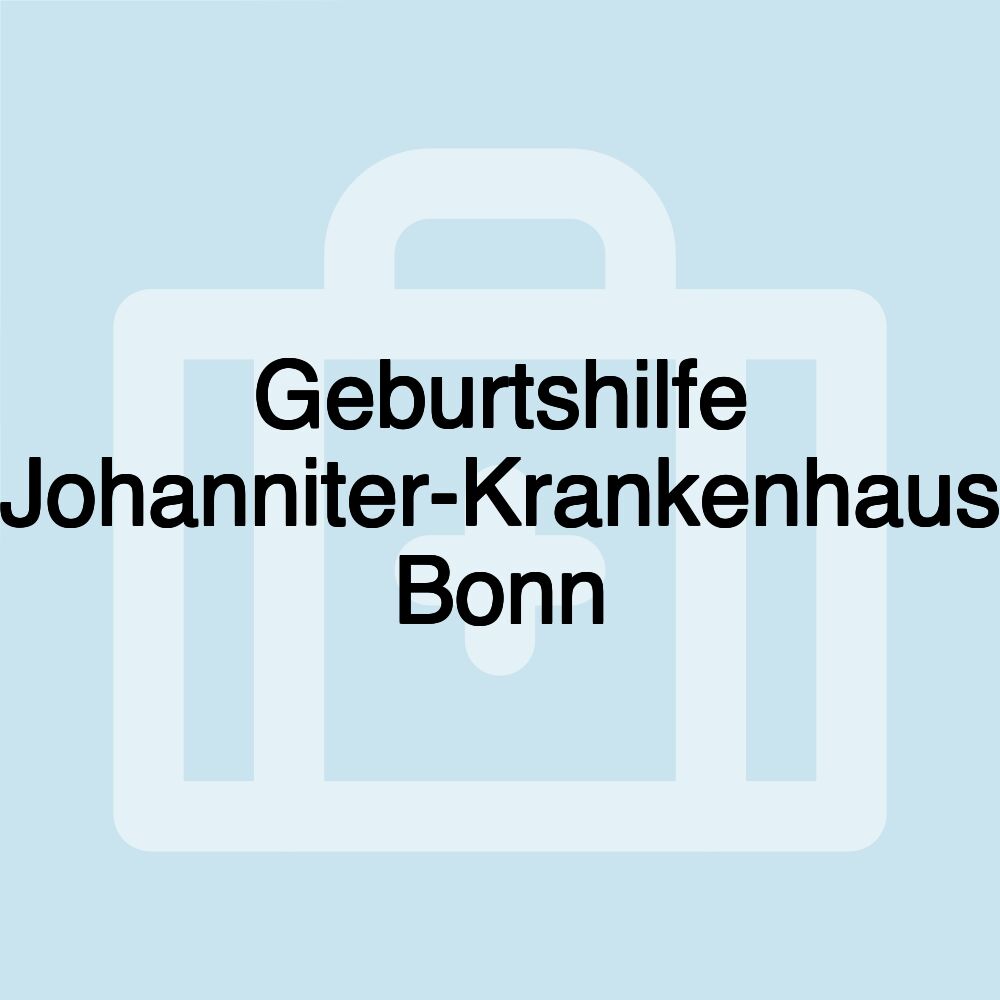 Geburtshilfe Johanniter-Krankenhaus Bonn