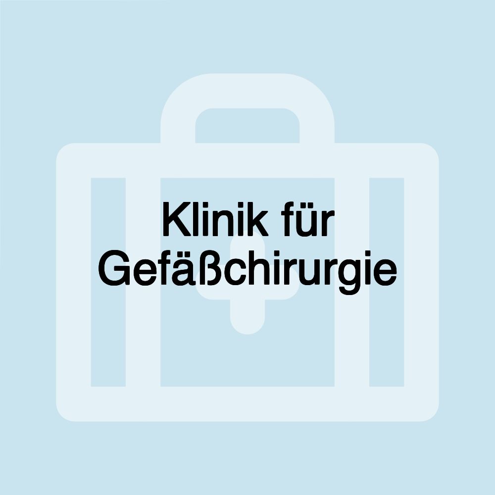 Klinik für Gefäßchirurgie