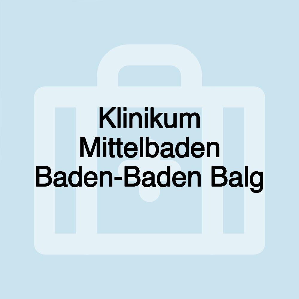 Klinikum Mittelbaden Baden-Baden Balg