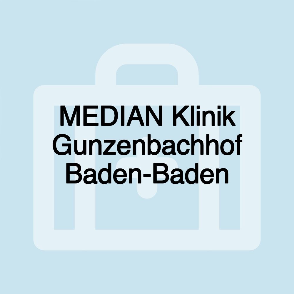 MEDIAN Klinik Gunzenbachhof Baden-Baden