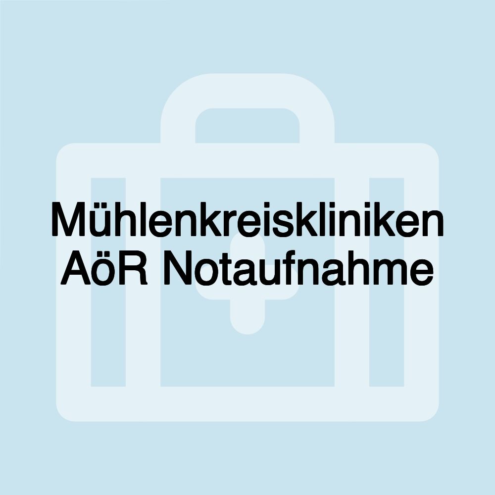 Mühlenkreiskliniken AöR Notaufnahme