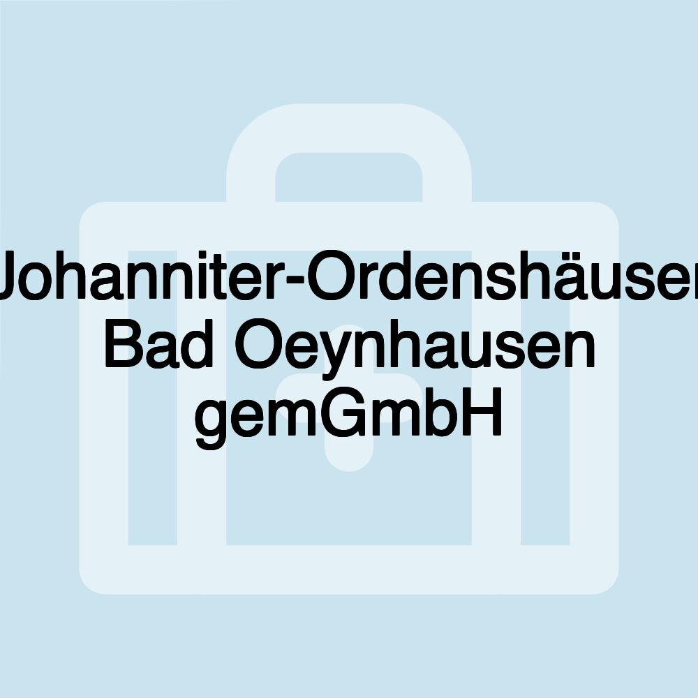 Johanniter-Ordenshäuser Bad Oeynhausen gemGmbH