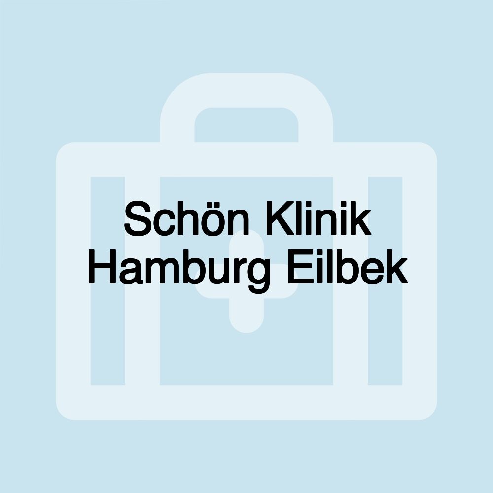 Schön Klinik Hamburg Eilbek