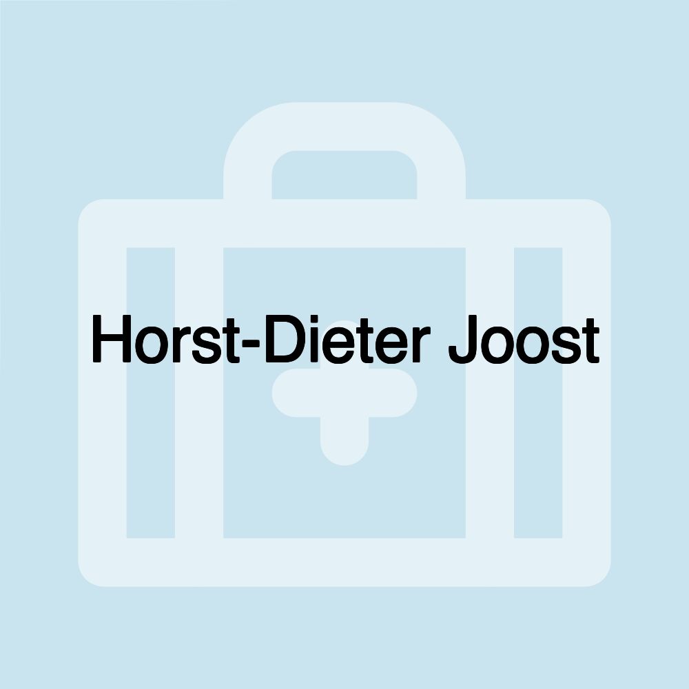 Horst-Dieter Joost