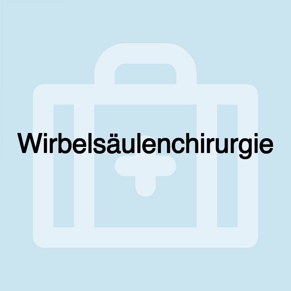 Wirbelsäulenchirurgie