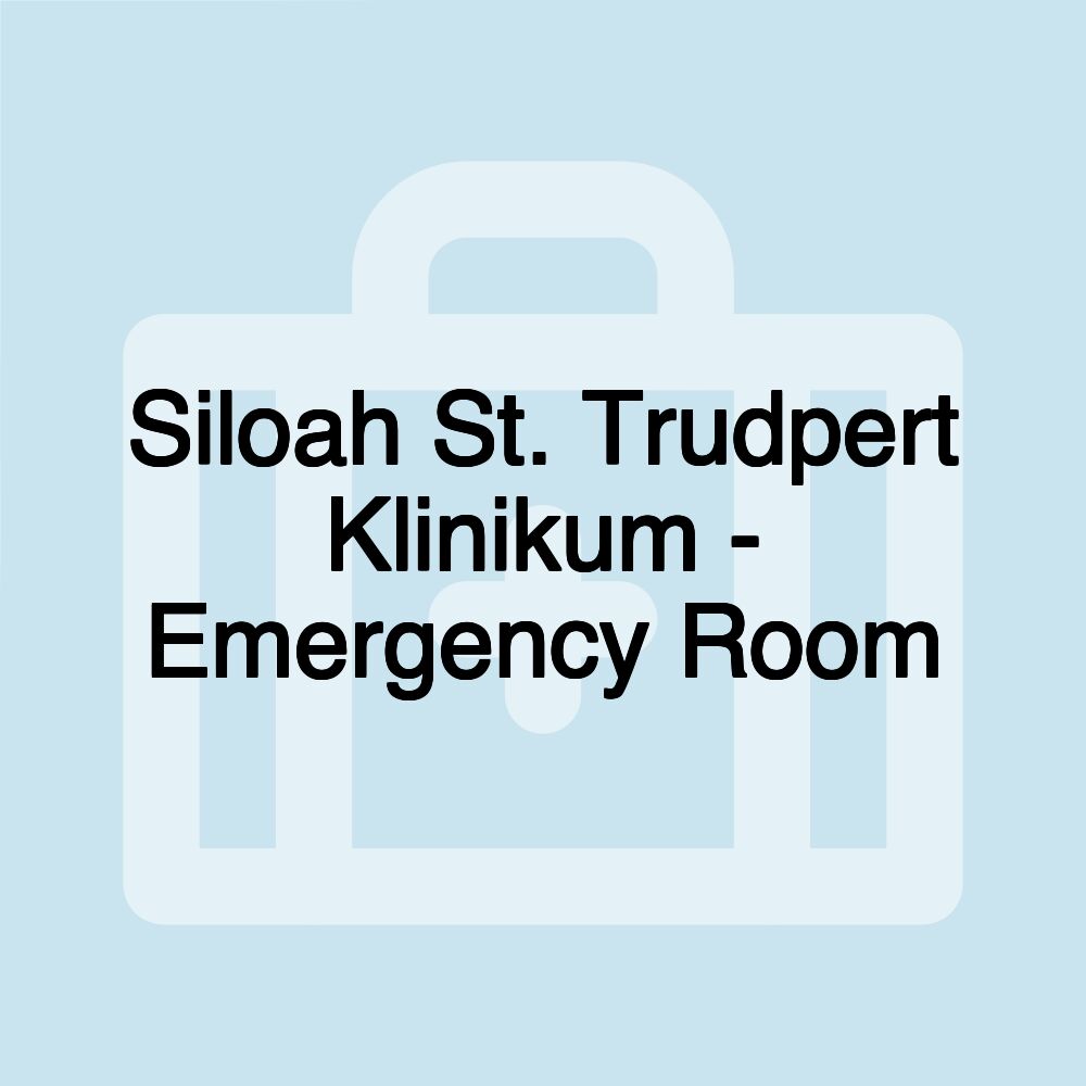 Siloah St. Trudpert Klinikum - Emergency Room