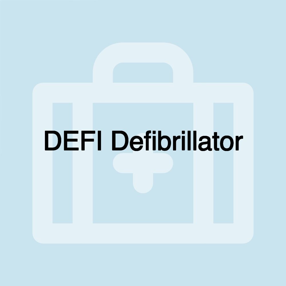 DEFI Defibrillator