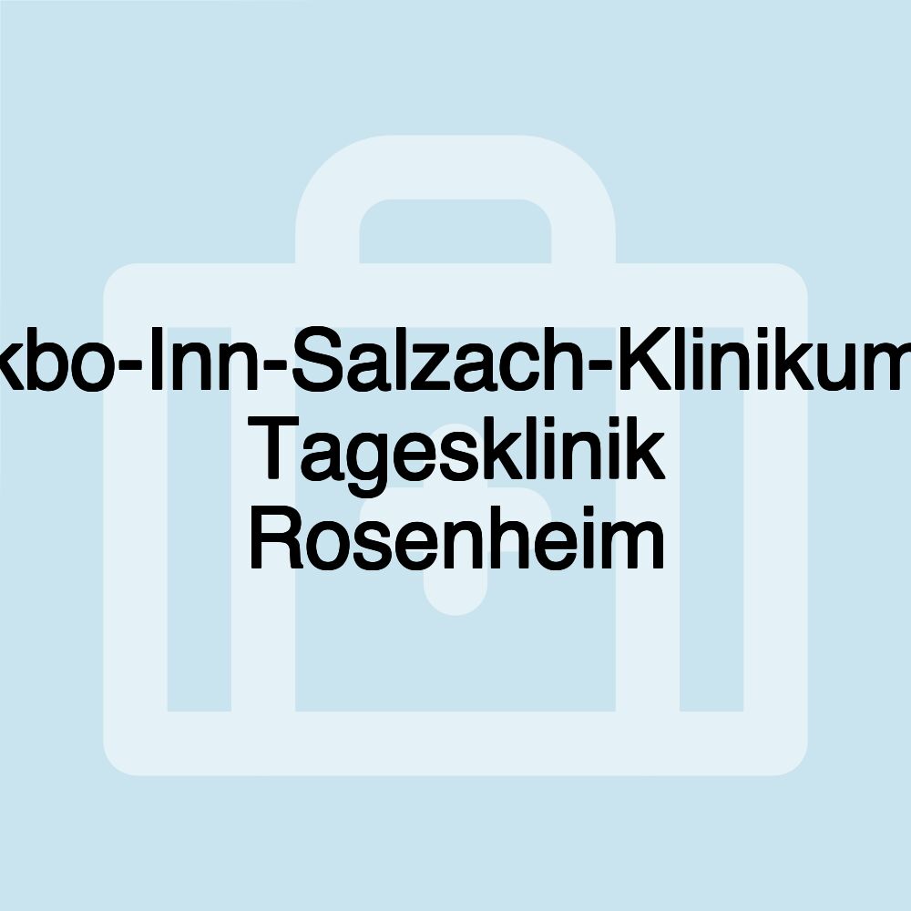 kbo-Inn-Salzach-Klinikum Tagesklinik Rosenheim