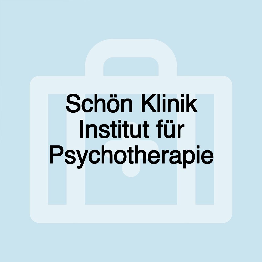 Schön Klinik Institut für Psychotherapie