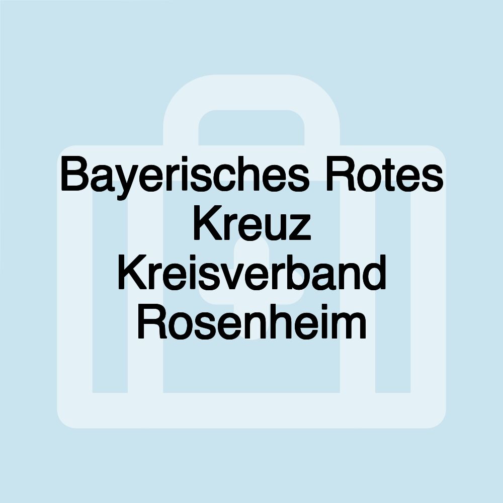 Bayerisches Rotes Kreuz Kreisverband Rosenheim