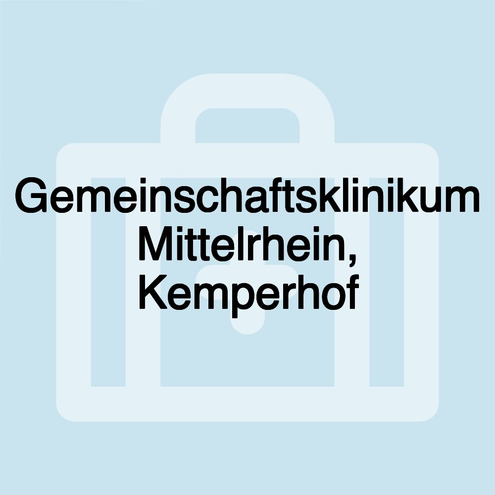 Gemeinschaftsklinikum Mittelrhein, Kemperhof