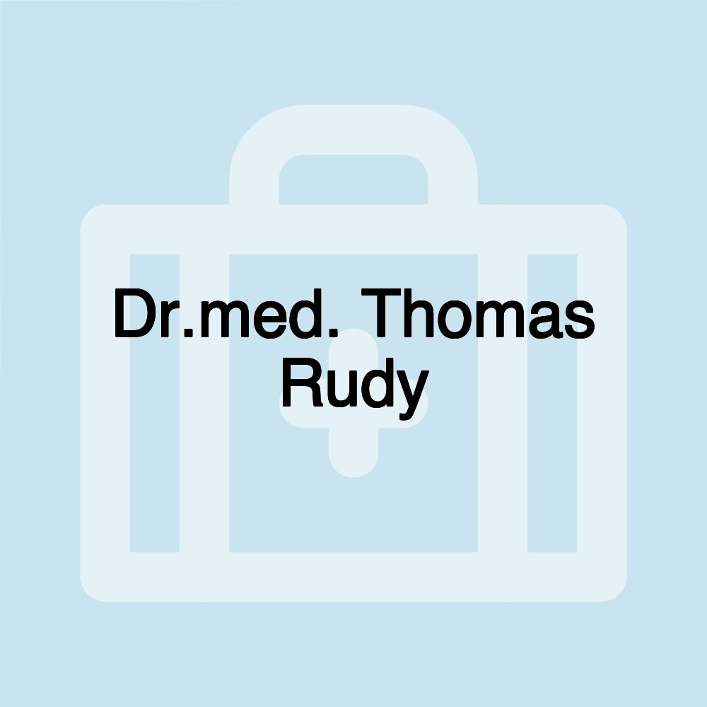 Dr.med. Thomas Rudy