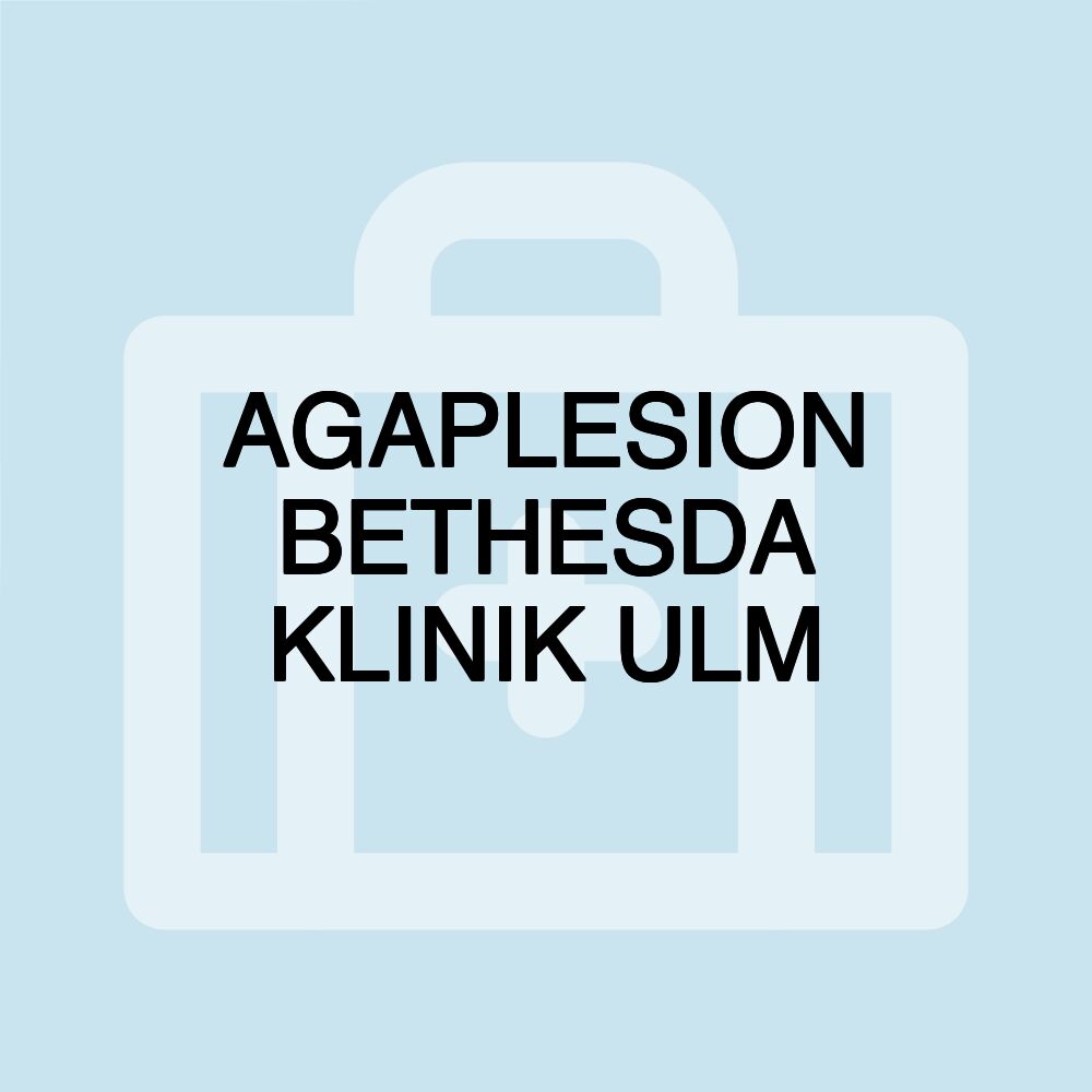 AGAPLESION BETHESDA KLINIK ULM