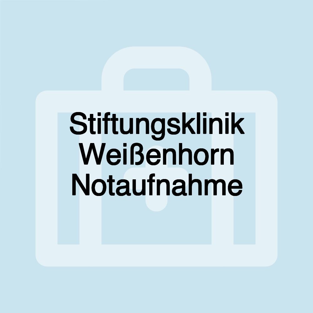 Stiftungsklinik Weißenhorn Notaufnahme