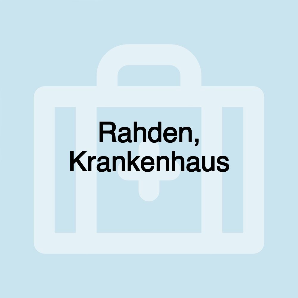 Rahden, Krankenhaus