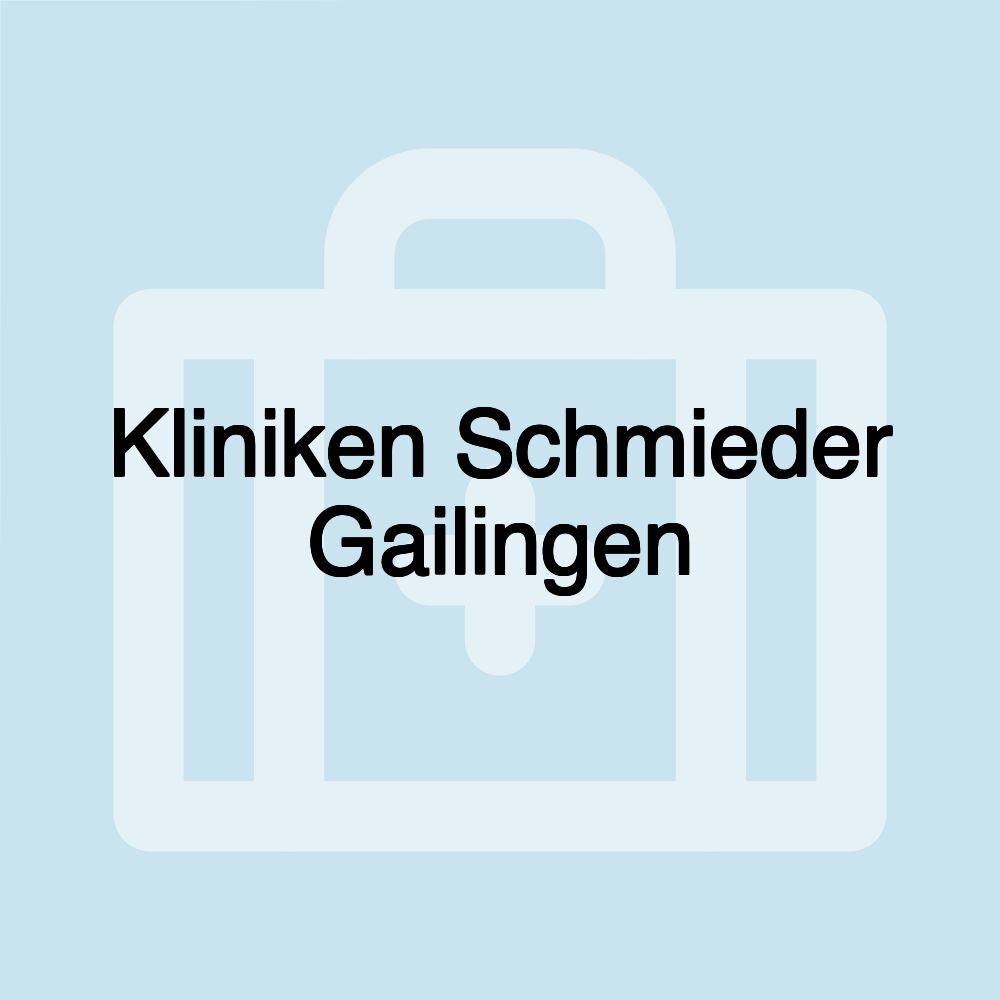 Kliniken Schmieder Gailingen